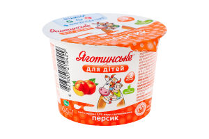 Паста творожная 3.9% для детей от 6мес Персик Яготинське для дітей ст 90г
