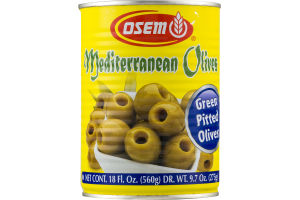Osem Mediterranean Olives Green Pitted