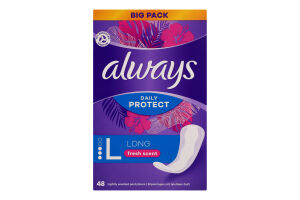 Прокладки щоденні Дейлі Протект лонг ароматизовані 48шт Олвейс