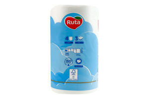 Бумага туалетная 3-х слойная 160 листов Mango Deluxe Golden line Ruta 4шт