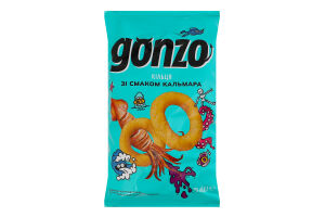 Кільця кукурудзяні зі смаком кальмара Gonzo м/у 75г