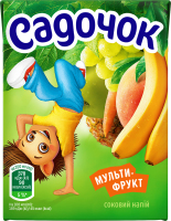 Напій соковий з м'якоттю пастеризований Мультифрукт Садочок т/п 200мл