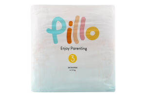Підгузки PILLO Midi 6-10кг 28шт. И184 (Італія)