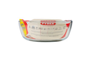 Форма скляна кругла 2.3л 26x23х8см №208В100/7948 Air fryer Pyrex 1шт