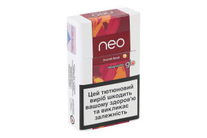 Изделие табакосодержащее для электрического нагревания с фильтром Neo Demi Scarlet boost 20шт
