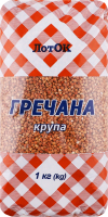 Крупа гречана ядриця швидкорозварювана ЛотОК 1ґ м/у 1кг