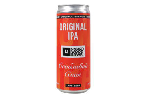 Пиво 0.33л 5% світле нефільтроване неосвітлене непастеризоване Original IPA Craft beer Underwood Brewery з/б