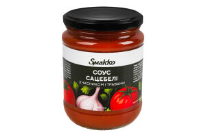 Соус з часником і травами Сацебелі Smakko с/б 460г