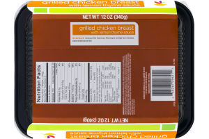Ahold Grilled Chicken Breast with Lemon Thyme Sauce