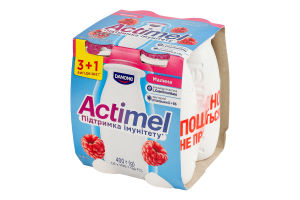 Продукт кисломолочный 1.4% Малина Actimel к/у 4x100г