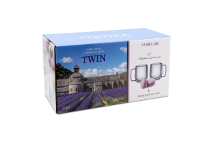 Кружка Twin 250см подвійне дно з ручками 2шт Vittora