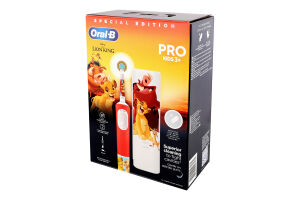 Щітка зубна Pro Kids Lion King від 3років електрична+Чохол дорожній Oral-B
