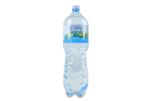 Вода мінеральна негазована природна столова гідрокарбонатна складного катіонного складу Добра вода п/пл 2л