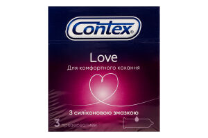 Презервативы латексные с силиконовой смазкой Love Contex 3шт