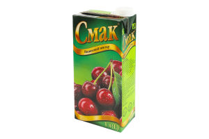 Нектар осветленный стерилизованный вишневый Смак т/п 1л