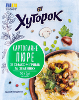 Пюре картофельное со вкусом грибов и зеленью Хуторок м/у 30г