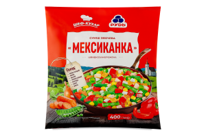 Смесь овощная быстрозамороженная Мексиканка Шеф-повар Рудь м/у 400г