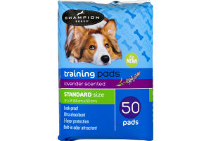 Champion Breed Training Pads Lavender Standard Size - 50 CT