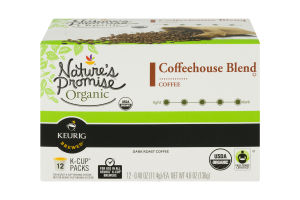 Nature's Promise Organic K-Cup Coffee Packs Coffeehouse Blend - 12 PK