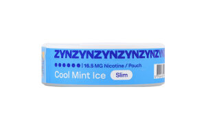 Подушечки никотиносодержащие бестабачные Cool mint ice Slim ZYN 20х0.7г