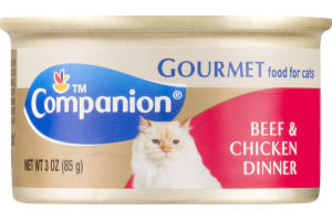 Companion Gourmet Food for Cats Beef & Chicken Dinner 3 OZ