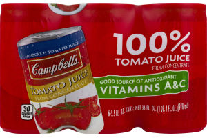Campbell's 100% Tomato Juice - 6 PK