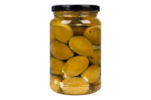 Оливки зеленые фаршированные мягким сыром в подсолнечном масле пастеризованные Metro Chef с/б 320г