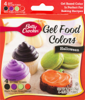 Betty Crocker Gel Food Colors Halloween - 4 CT
