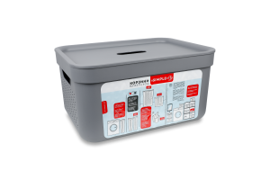 Корзина Simple 15л сірий матовий Алеана