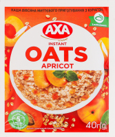 Каша вівсяна миттєвого приготування з курагою Axa м/у 40г