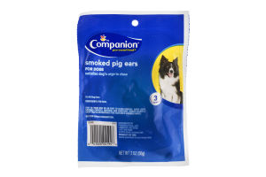 Ahold Companion Smoked Pig Ears - 3 CT