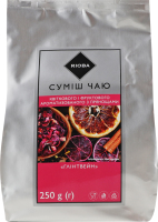 Суміш чаю квіткового та фруктового ароматизованого з прянощами Глінтвейн Rioba м/у 250г