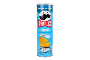 Снек пікантний Pringles смак сир чеддер-цибуля