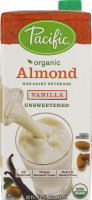 Pacific Organic Almond Non-Dairy Beverage Vanilla Unsweetened