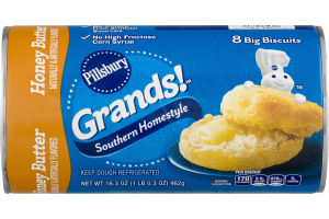 Pillsbury Grands! Southern Homestyle Big Biscuits Honey Butter - 8 CT
