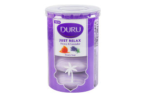 Мило косметичне з екстрактом меду та ароматом лаванди Just relax Duru 4х90г
