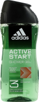 Гель для душа + шампунь + средство для умывания для мужчин 3в1 Active Start Adidas 250мл