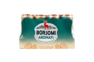 Напій безалкогольний сильногазований з ароматом цитрусових та кореню імбиру Aromati Borjomi з/б 330мл
