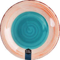 Тарілка салатна Eat&Drink зелено-біла 19см