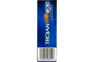 Trojan Dual Action Lubricant Latex Condoms Fire & Ice - 10 CT