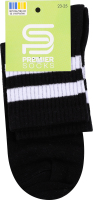 Шкарпетки Premier socks вис спорт смуж чорн р23-25