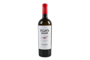 Вино 0.75л 11% біле сухе ординарне Совіньйон Pilot's wines пл
