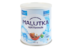Суміш молочна суха для дітей від 12міс 3 Opti formula Malutka з/б 400г