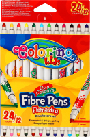Фломастери 12шт 24кольори Колоріно