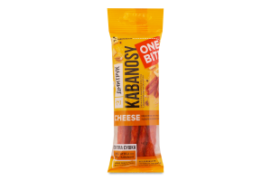 Снеки мясные из мяса птицы с добавлением сыра Cheese Кабаносы Дмитрук в/к м/у 40г