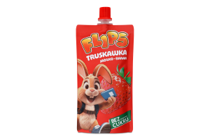 Пюре Flips 100г Полуниця-банан-яблуко 100% без цукру (Пол)