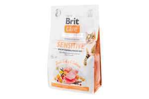 Корм сухий для котів Fresh Turkey&Salmon Sensitive Care Brit м/у 2кг