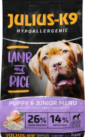 Корм сухой полнорационный для щенков и растущих собак Lamb&Rice Julius-K9 м/у 3кг