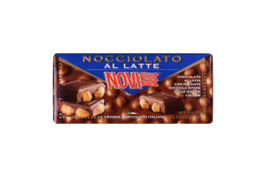 Шоколад молочний Novi з цільним фундуком