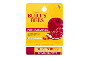 Burt's Bees 100% Natural Moisturizing Lip Balm, Pomegranate, 1 Tube in Blister Box